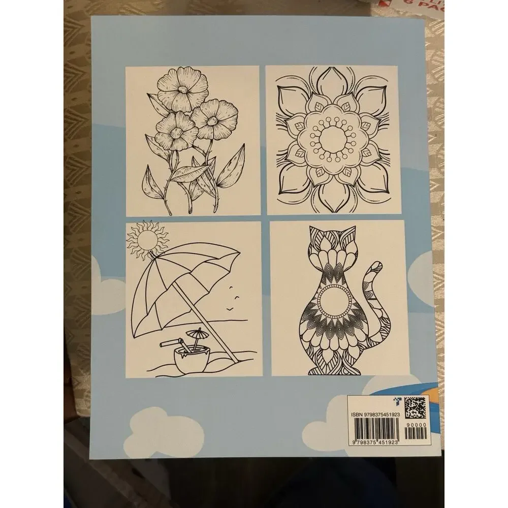 Large print Coloring Book For Adults NEW
